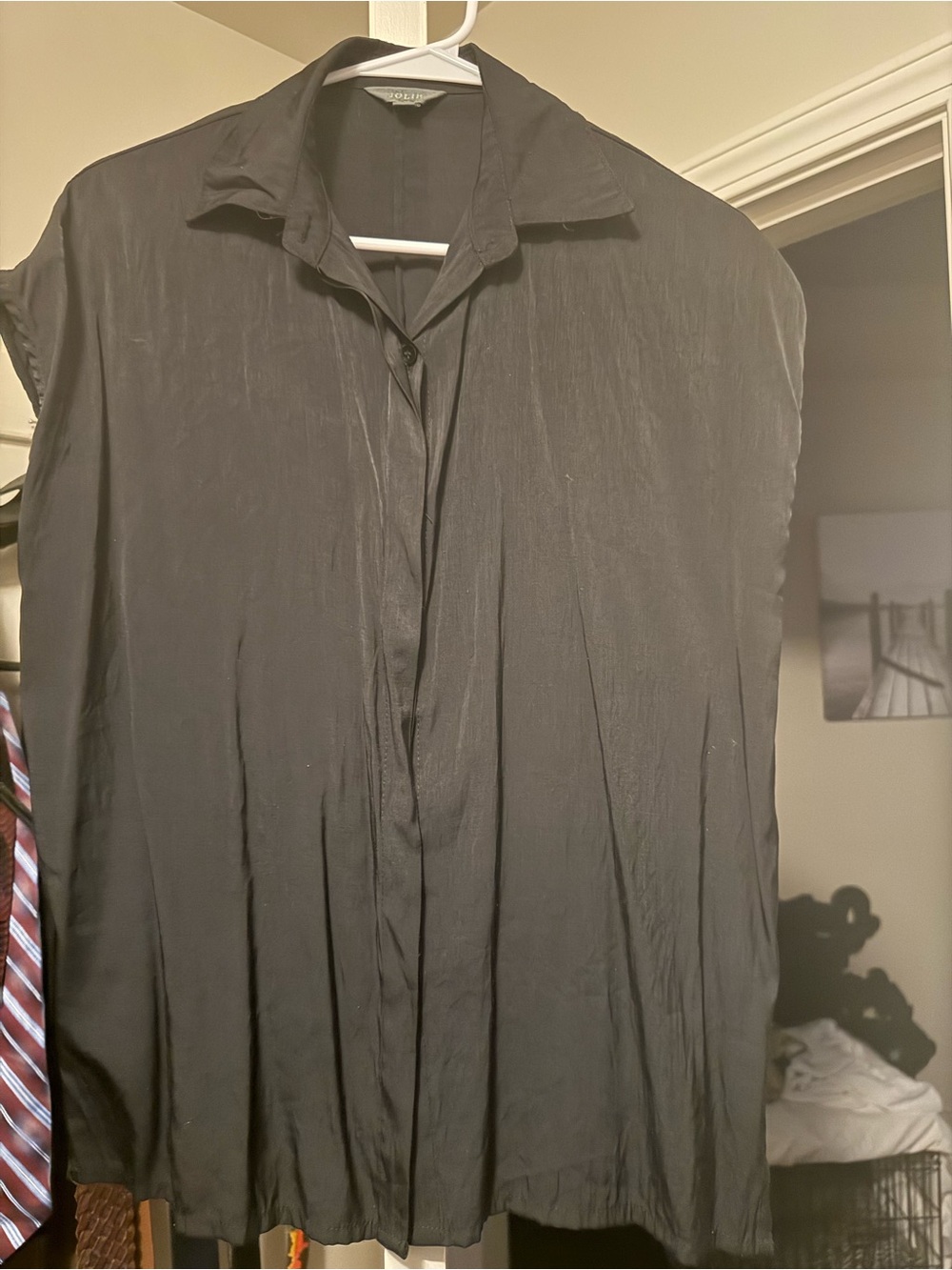 Jolie women’s Black Button-Down top